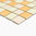 Mosaiktafel Homestile Quadrat mix gelb glänzend 33x30 cm