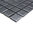 Mosaiktafel Homestile Quadrat uni schwarz rutschhemmend R10B 33x30 cm