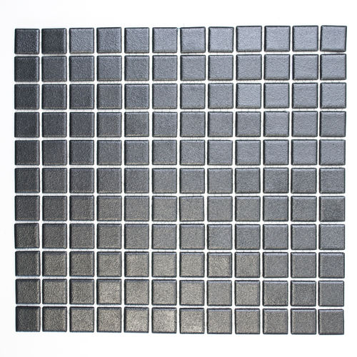 Mosaiktafel Homestile Quadrat uni schwarz rutschhemmend R10B 33x30 cm