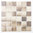 Mosaiktafel Homestile Quadrat mix beige/braun rutschhemmend 30x30 cm