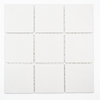 Mosaiktafel Homestile Quadrat uni weiß R10B 30x30 cm