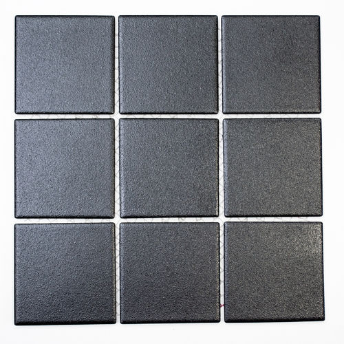 Mosaiktafel Homestile Quadrat uni schwarz R10B 30x30 cm