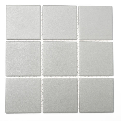 Mosaiktafel Homestile Quadrat uni steingrau R10B 30x30 cm