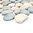 Mosaiktafel Homestile Kiesel flach mix beige/grau/schwarz 31x31 cm