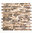 Mosaiktafel Homestile Brick Impala braun poliert 30x32 cm