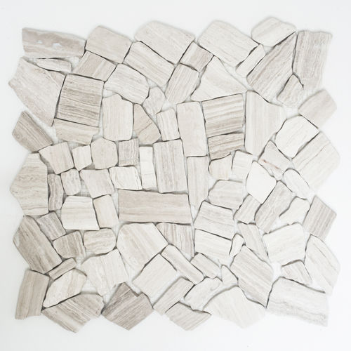 Mosaiktafel Homestile Bruch/Ciot uni grau Streifen 30x32 cm