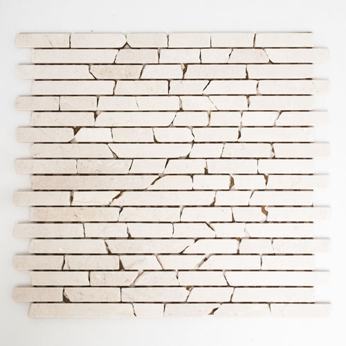 Mosaiktafel Homestile Brick uni Botticino 30x32 cm