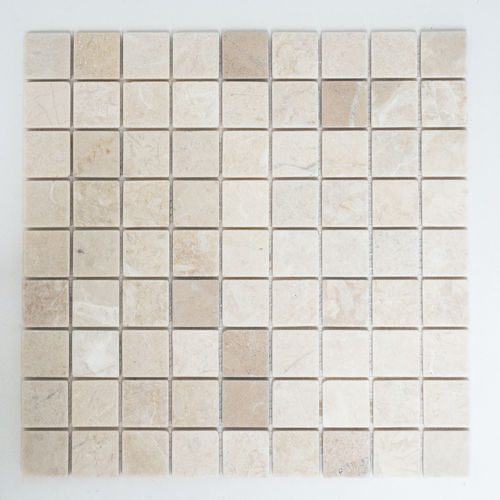 Mosaiktafel Homestile Quadrat uni Botticino Anticato 30x30 cm