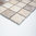 Mosaiktafel Homestile Quadrat Chiaro + Noche Travertin 30x30 cm