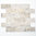 Mosaiktafel Homestile Brick Splitface silver Travertine 30x29 cm