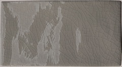 Wandfliese Equipe Masia Gris Oscuro Crackle glänzend 7,5x15 cm
