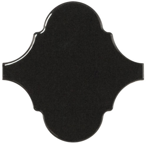 Wandfliese Equipe Scale Alhambra Black glänzend 12x12 cm