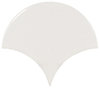 Wandfliese Equipe Scale Fan White glänzend 10,6x12 cm