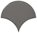 Wandfliese Equipe Scale Fan Dark Grey glänzend 10,6x12 cm