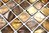 Mosaiktafel Muschel Quadratmix Beigebraun 30x30 cm