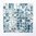 Mosaiktafel Muschel Quadratmix Blaugrau 30x30 cm