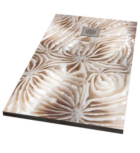 Design Duschboard Imagine Coral Blanco Höhe = 7 cm