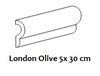Bordüre Equipe London Olive glänzend 5x30 cm