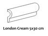Bordüre Equipe London Cream glänzend 5x30 cm