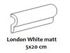 Bordüre Equipe London White matt 5x20 cm
