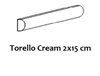 Bordüre Equipe Torello Cream glänzend 2x15 cm