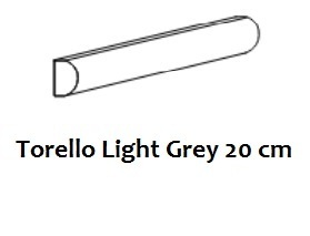 Bordüre Equipe Torello Light Grey glänzend 2x20 cm