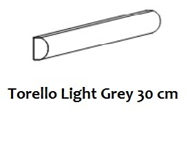 Bordüre Equipe Torello Light Grey glänzend 2x30 cm