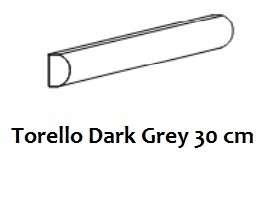 Bordüre Equipe Torello Dark Grey glänzend 2x30 cm