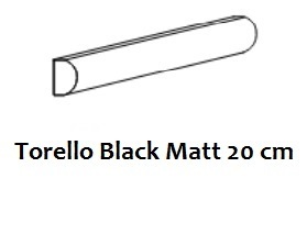 Bordüre Equipe Torello Black Matt 2x20 cm