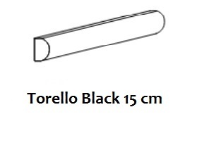 Bordüre Equipe Torello Black glänzend 2x15 cm