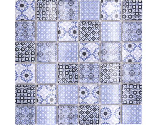 Mosaiktafel Homestile Retro Quadrat Classico blau 29,7x29,7 cm