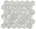 Mosaiktafel Homestile Hexagon Curio Grau 32,5x28,1 cm