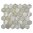 Mosaiktafel Homestile Hexagon Curio Holz Grau 32,5x28,1 cm