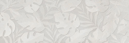 Dekorfliese Saloni Metallo Blanco Graphic Matt 30x90 cm rektifiziert