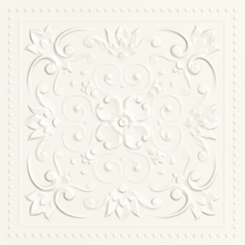 Wandfliese Paradyz Classy Chic Ornamento B Bianco 20x20 cm
