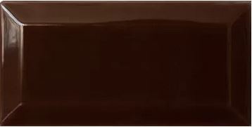 Wandfliese Cevica Metro Chocolate glänzend 7,5x15 cm