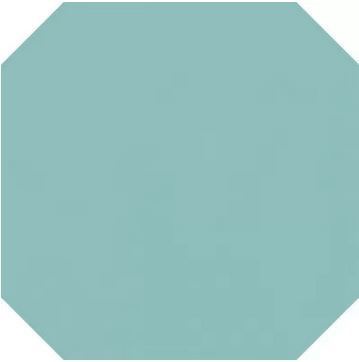 Bodenfliese Cevica Tender Pastel Turquoise 20x20 cm Achteck matt