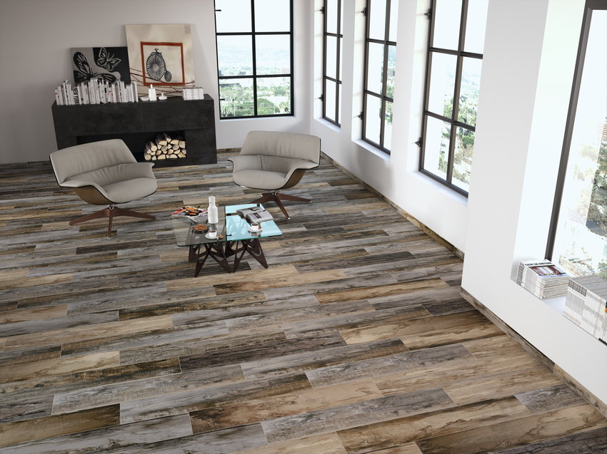 Die Serie "Barnwood" steht für eine moderne Wand- und Bodengestaltung in Holzoptik. Holzoptikfliesen eignen sich besonders gut bei Fußbodenheizungen, da Sie - anders als bei Echtholz - die Wärme in kürzester Zeit an die Oberfläche leiten. Die Fliesen aus dieser Serie haben ein buntes, tolles Farbspiel.